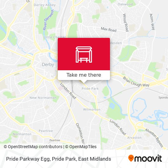 Pride Parkway Egg, Pride Park map