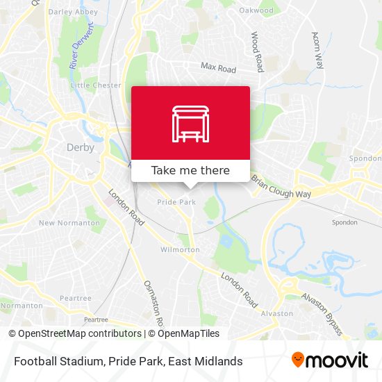 Football Stadium, Pride Park map