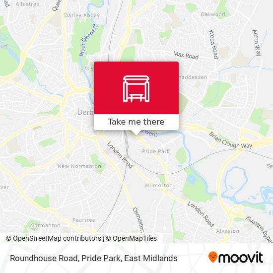 Roundhouse Road, Pride Park map