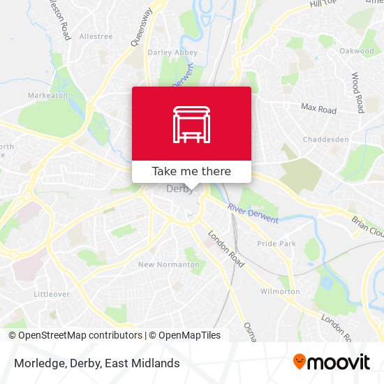 Morledge, Derby map