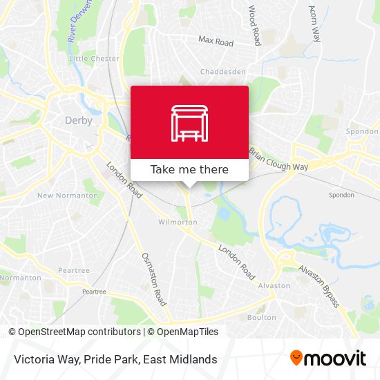 Victoria Way, Pride Park map