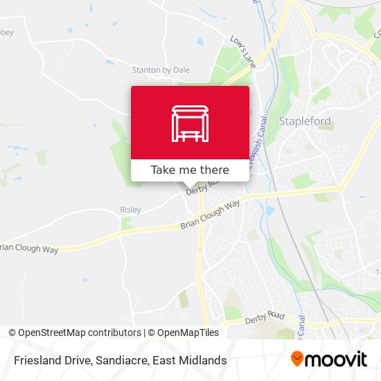 Friesland Drive, Sandiacre map