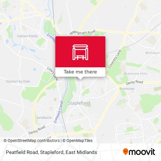 Peatfield Road, Stapleford map