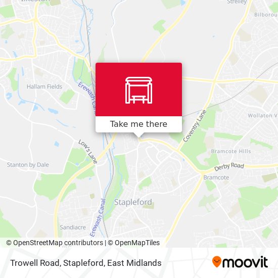 Trowell Road, Stapleford map
