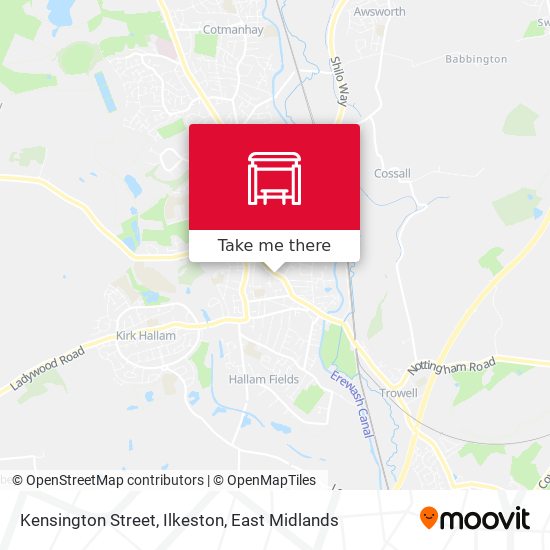 Kensington Street, Ilkeston map