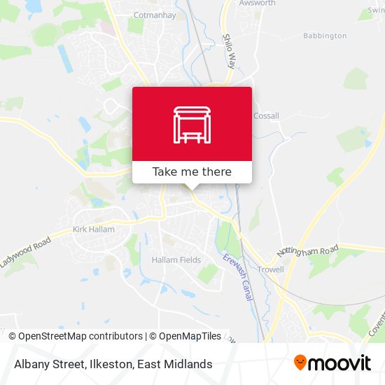 Albany Street, Ilkeston map