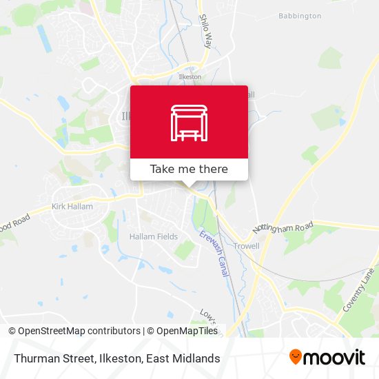 Thurman Street, Ilkeston map