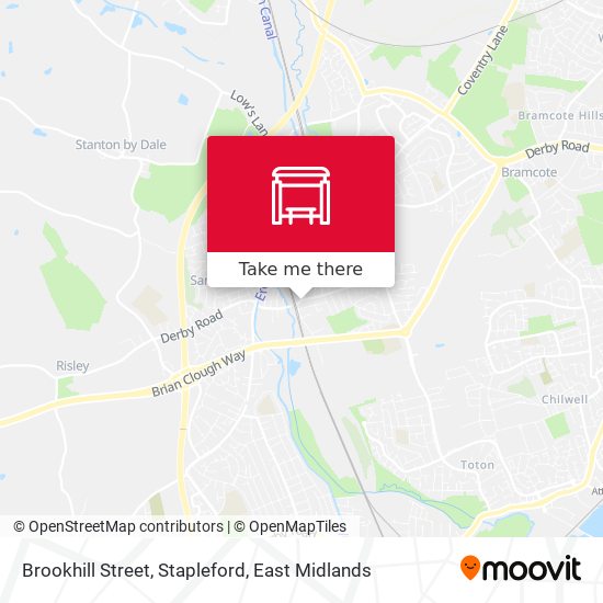 Brookhill Street, Stapleford map