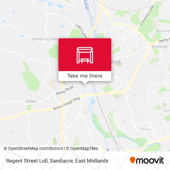 Regent Street Lidl, Sandiacre map