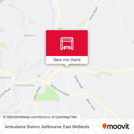 Ambulance Station, Ashbourne map