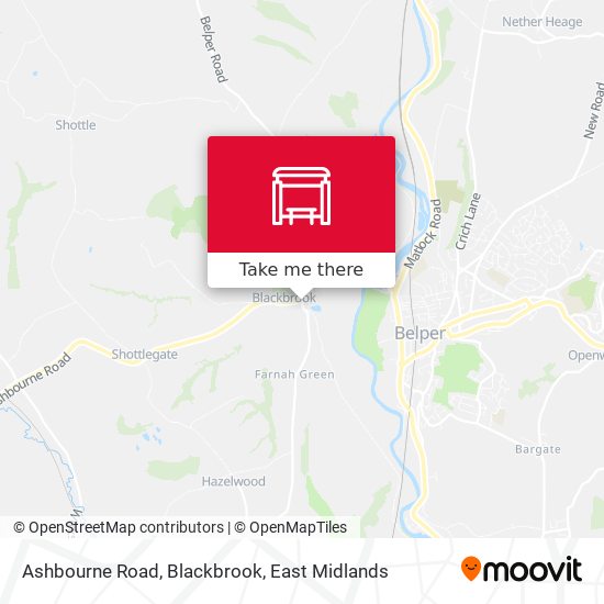 Ashbourne Road, Blackbrook map