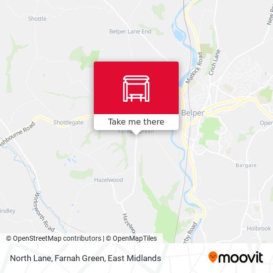 North Lane, Farnah Green map