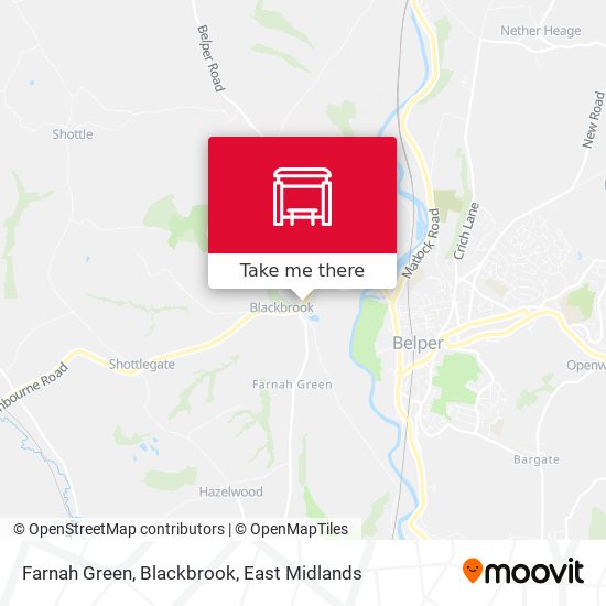 Farnah Green, Blackbrook map