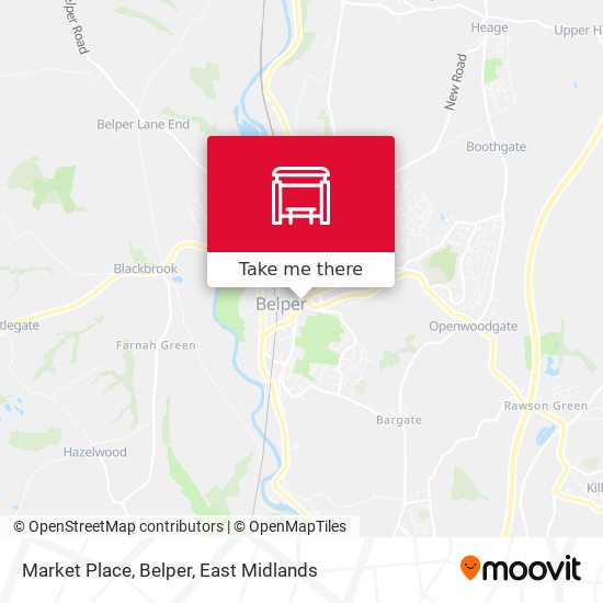 Market Place, Belper map