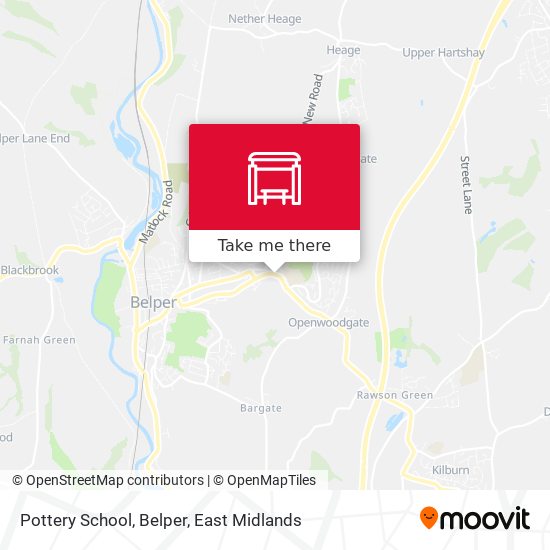 Pottery School, Belper map