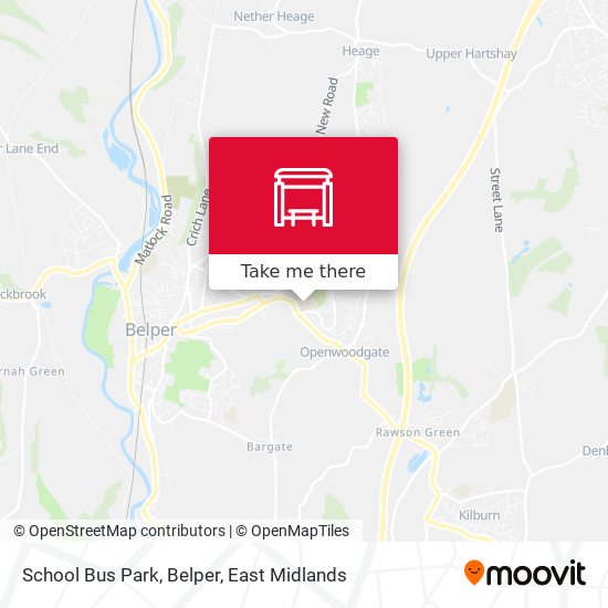 School Bus Park, Belper map