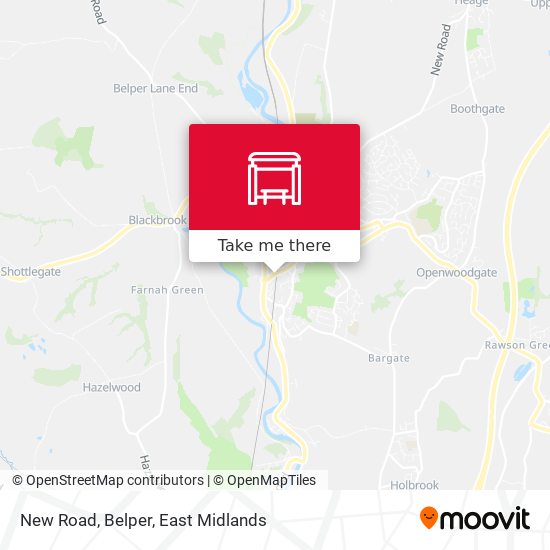 New Road, Belper map