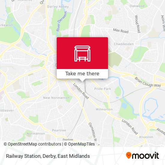 Railway Station, Derby map