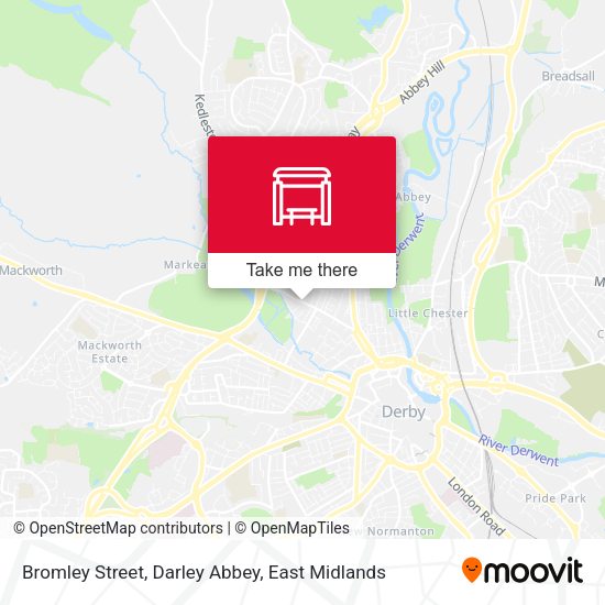 Bromley Street, Darley Abbey map