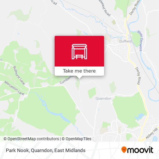 Park Nook, Quarndon map