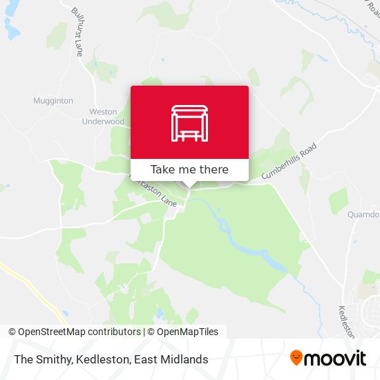 The Smithy, Kedleston map
