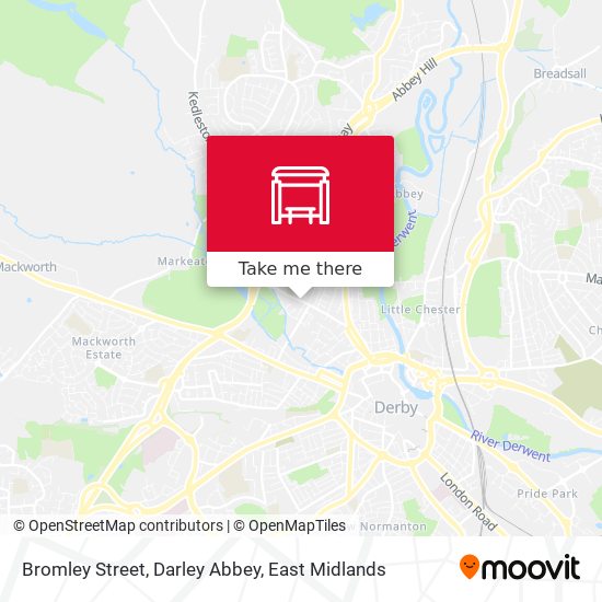 Bromley Street, Darley Abbey map