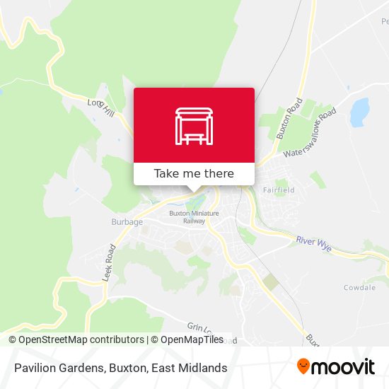 Pavilion Gardens, Buxton map
