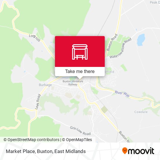 Market Place, Buxton map