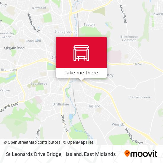 St Leonards Drive Bridge, Hasland map