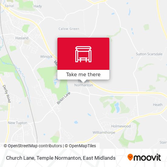 Church Lane, Temple Normanton map