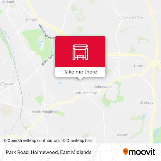 Park Road, Holmewood map