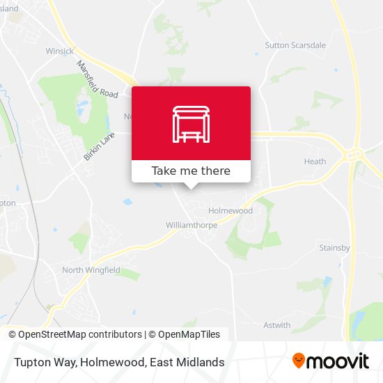 Tupton Way, Holmewood map