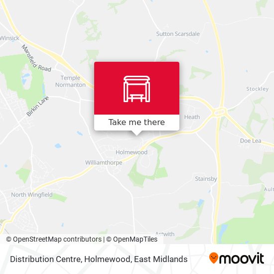 Distribution Centre, Holmewood map