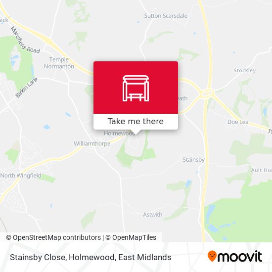 Stainsby Close, Holmewood map