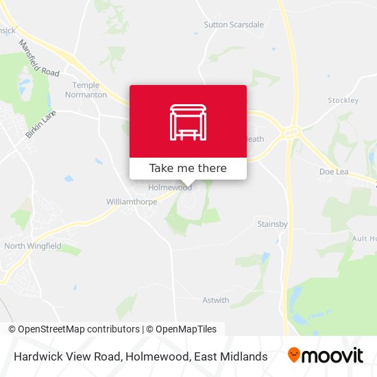 Hardwick View Road, Holmewood map