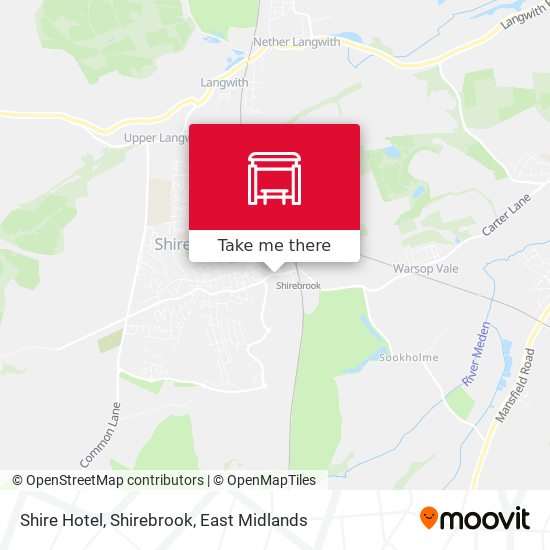 Shire Hotel, Shirebrook map