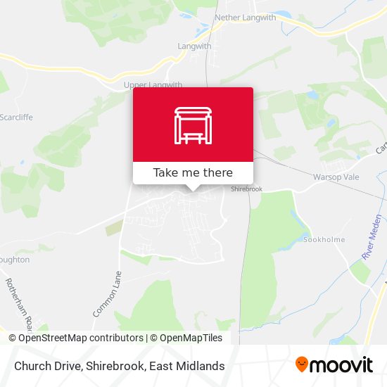 Church Drive, Shirebrook map