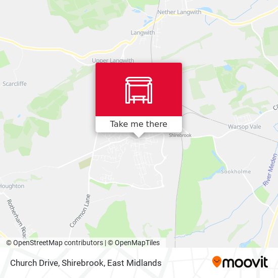 Church Drive, Shirebrook map