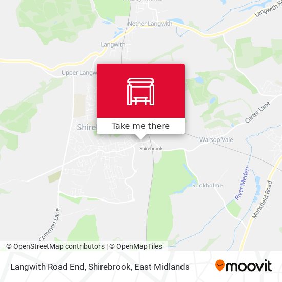 Langwith Road End, Shirebrook map