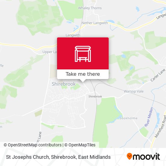 St Josephs Church, Shirebrook map