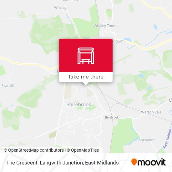 The Crescent, Langwith Junction map