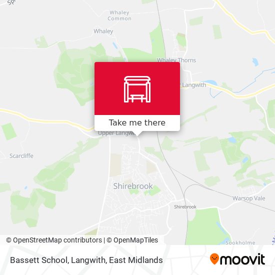 Bassett School, Langwith map