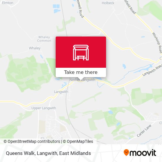 Queens Walk, Langwith map