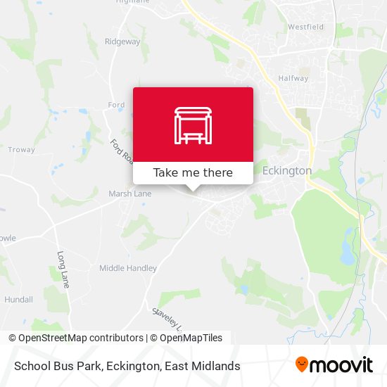 School Bus Park, Eckington map