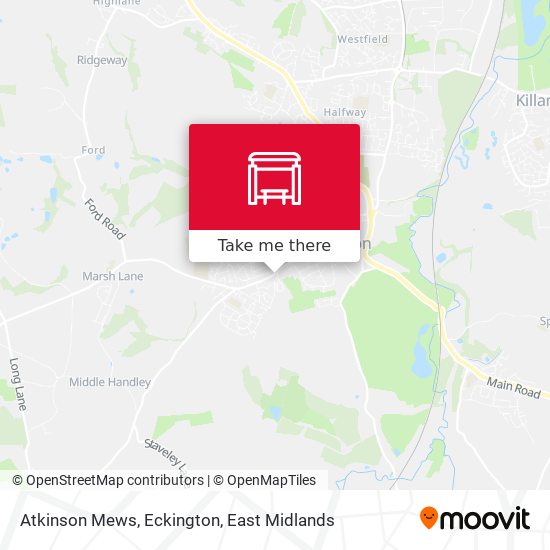 Atkinson Mews, Eckington map