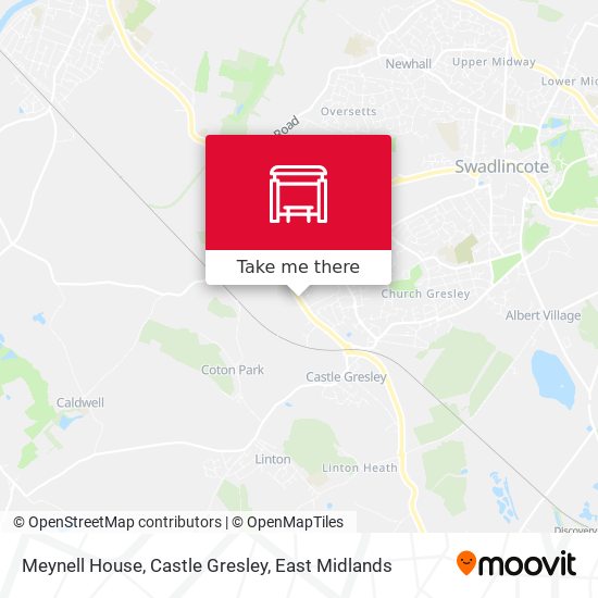 Meynell House, Castle Gresley map