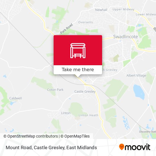 Mount Road, Castle Gresley map