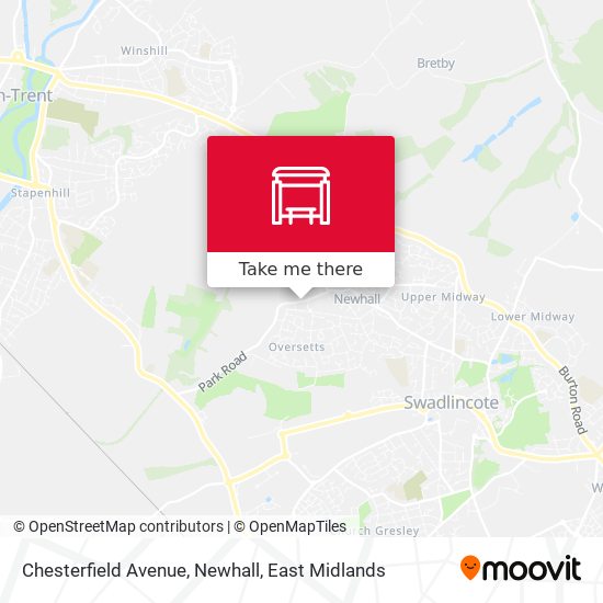 Chesterfield Avenue, Newhall map