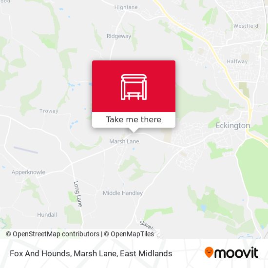 Fox And Hounds, Marsh Lane map
