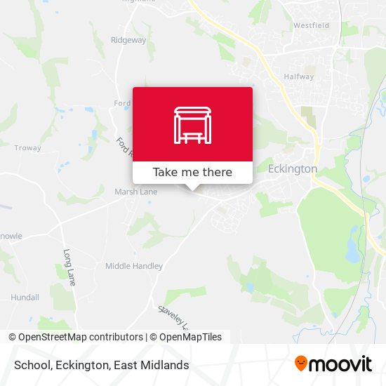 School, Eckington map